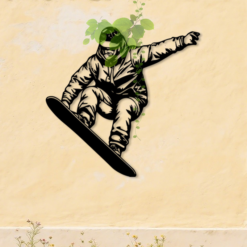 Brand Metal Wall Art Snowboard - Home Gym Outdoor Ideas avaliação e preço