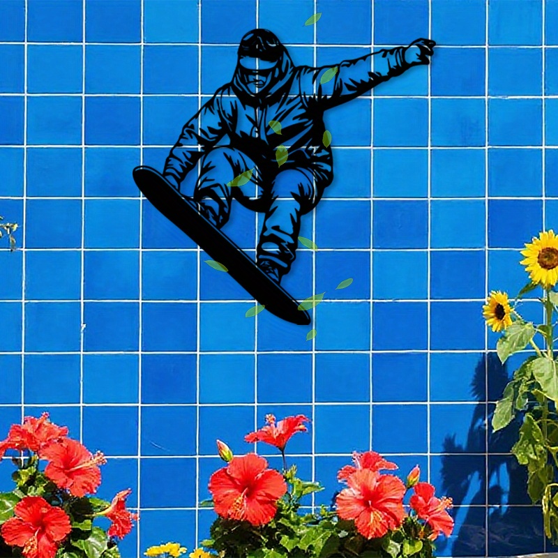 Brand Metal Wall Art Snowboard - Home Gym Outdoor Ideas avaliação e preço