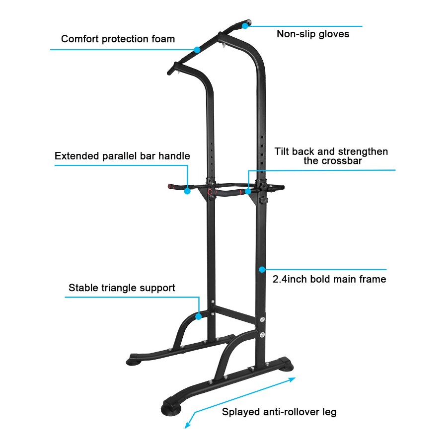 Power Tower Workout Dip Statio - Home Gym Multifunctional avaliação e preço