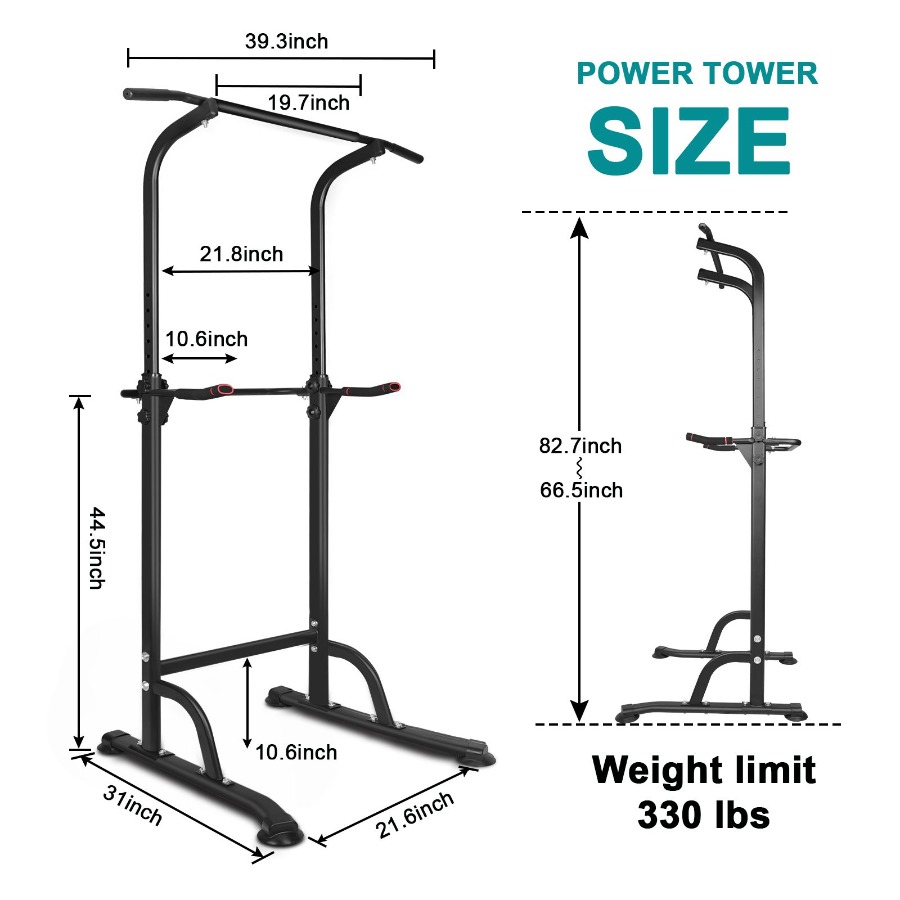 Power Tower Workout Dip Statio - Home Gym Multifunctional avaliação e preço