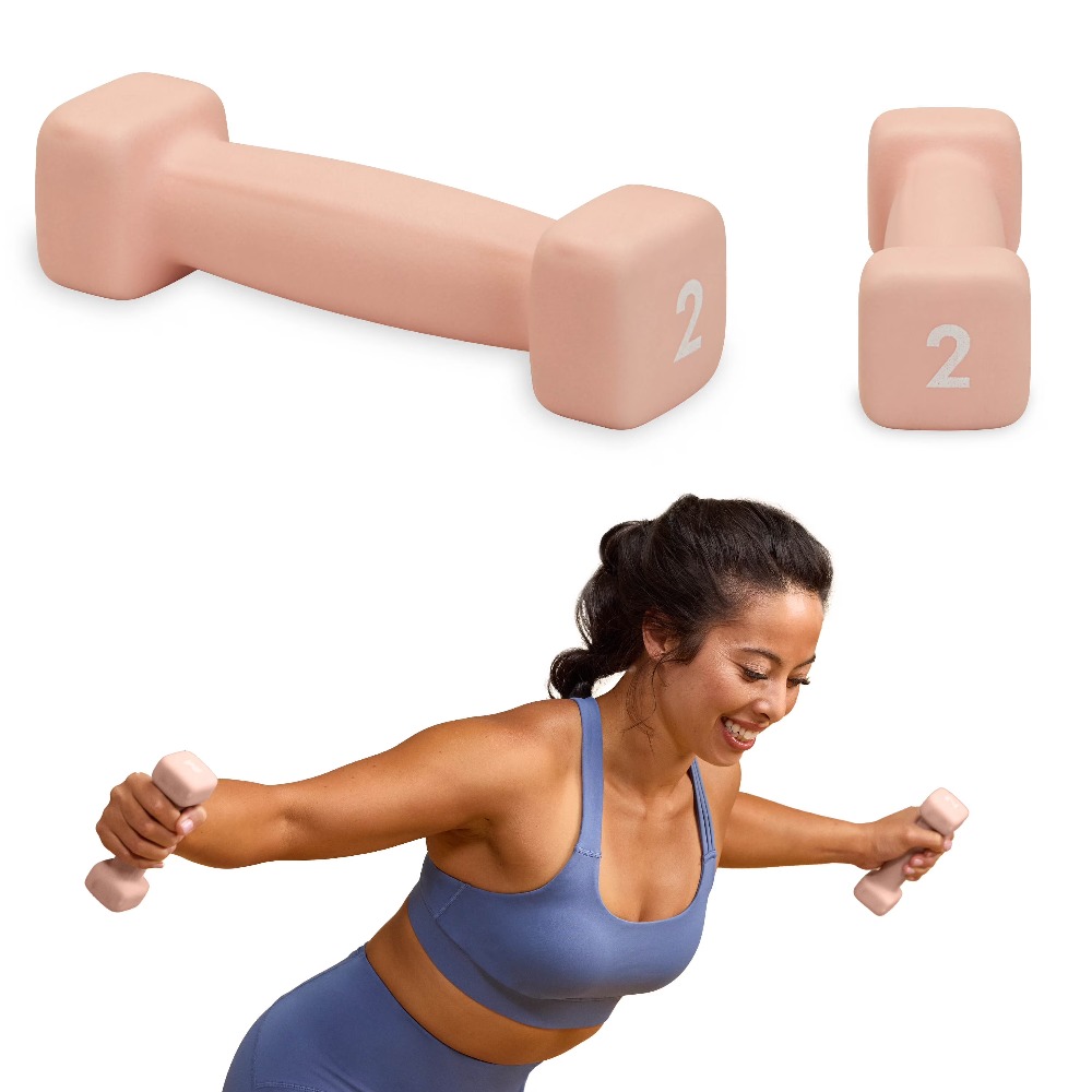 Neoprene Coated 2 Pound Dumbbe - Home Gym Dumbbells avaliação e preço