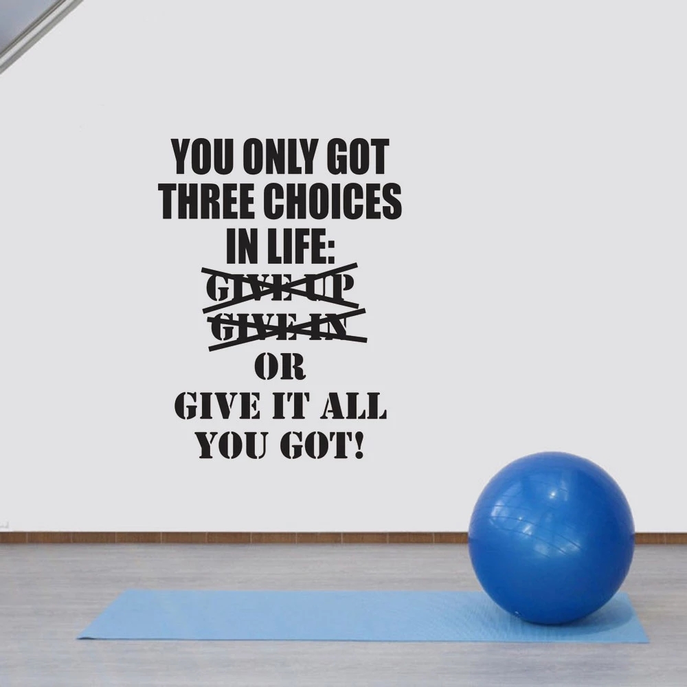 1 pc hot sale GYM culture Wall - Home Gym For Kids avaliação e preço