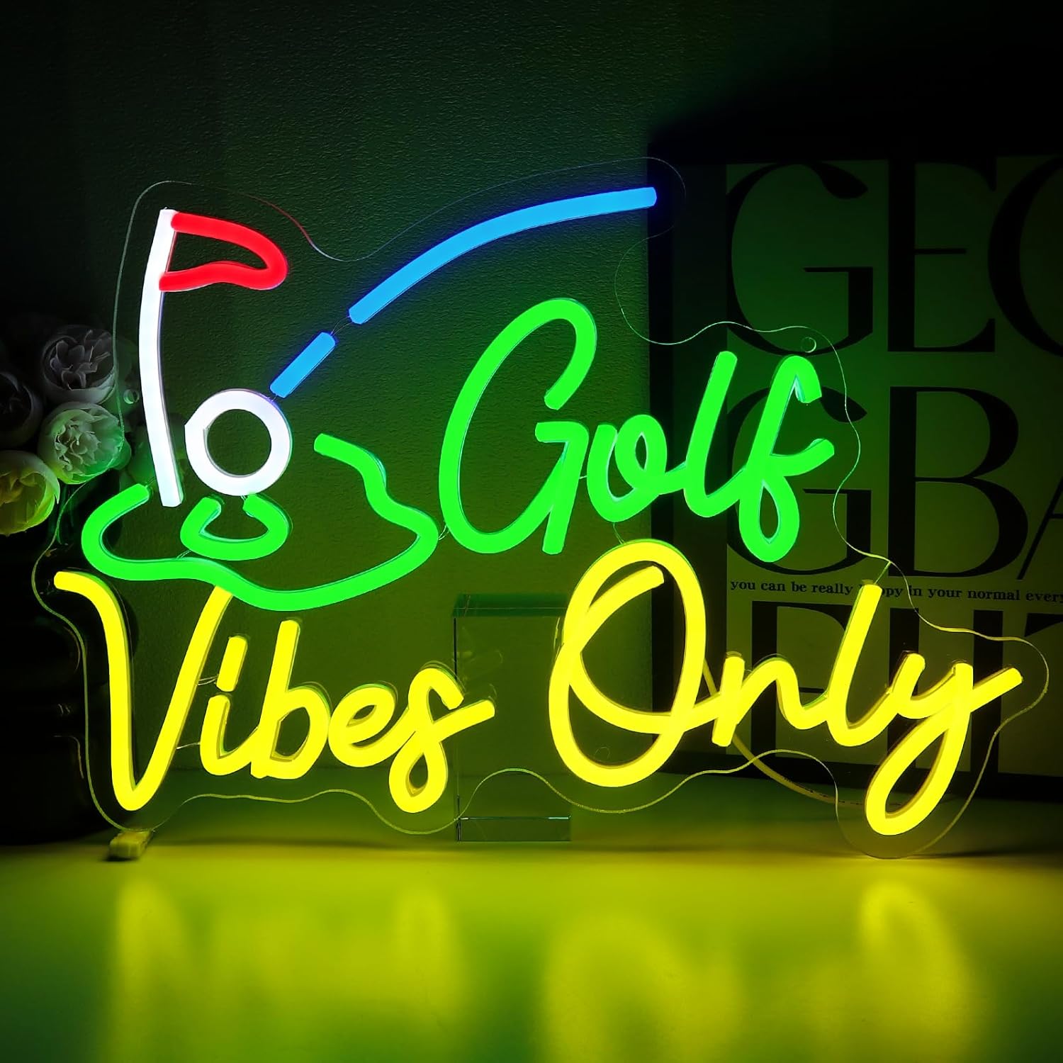 Golf Vibes Only Neon Sign – US - Home Gym Vibes avaliação e preço