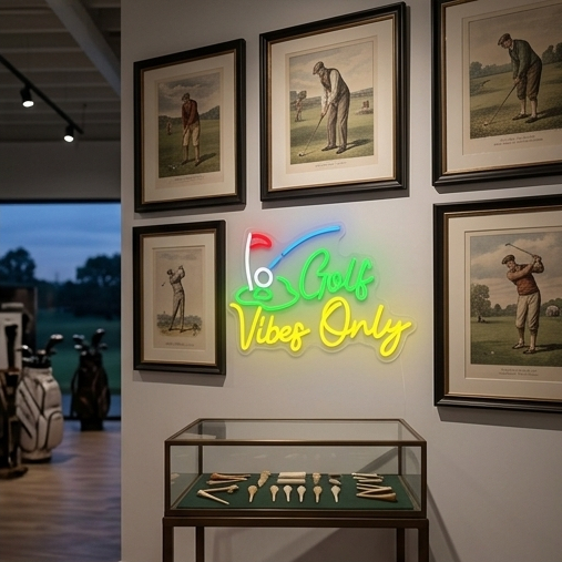 Golf Vibes Only Neon Sign – US - Home Gym Vibes avaliação e preço
