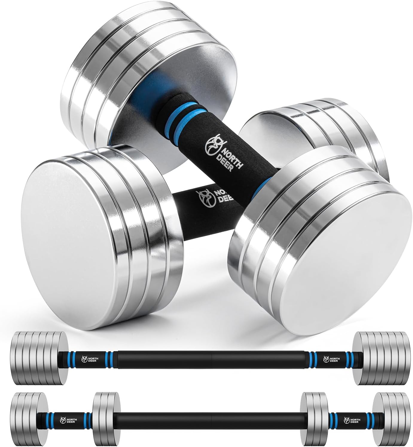 Upgraded Adjustable Steel Dumb - Home Gym Dumbbells avaliação e preço