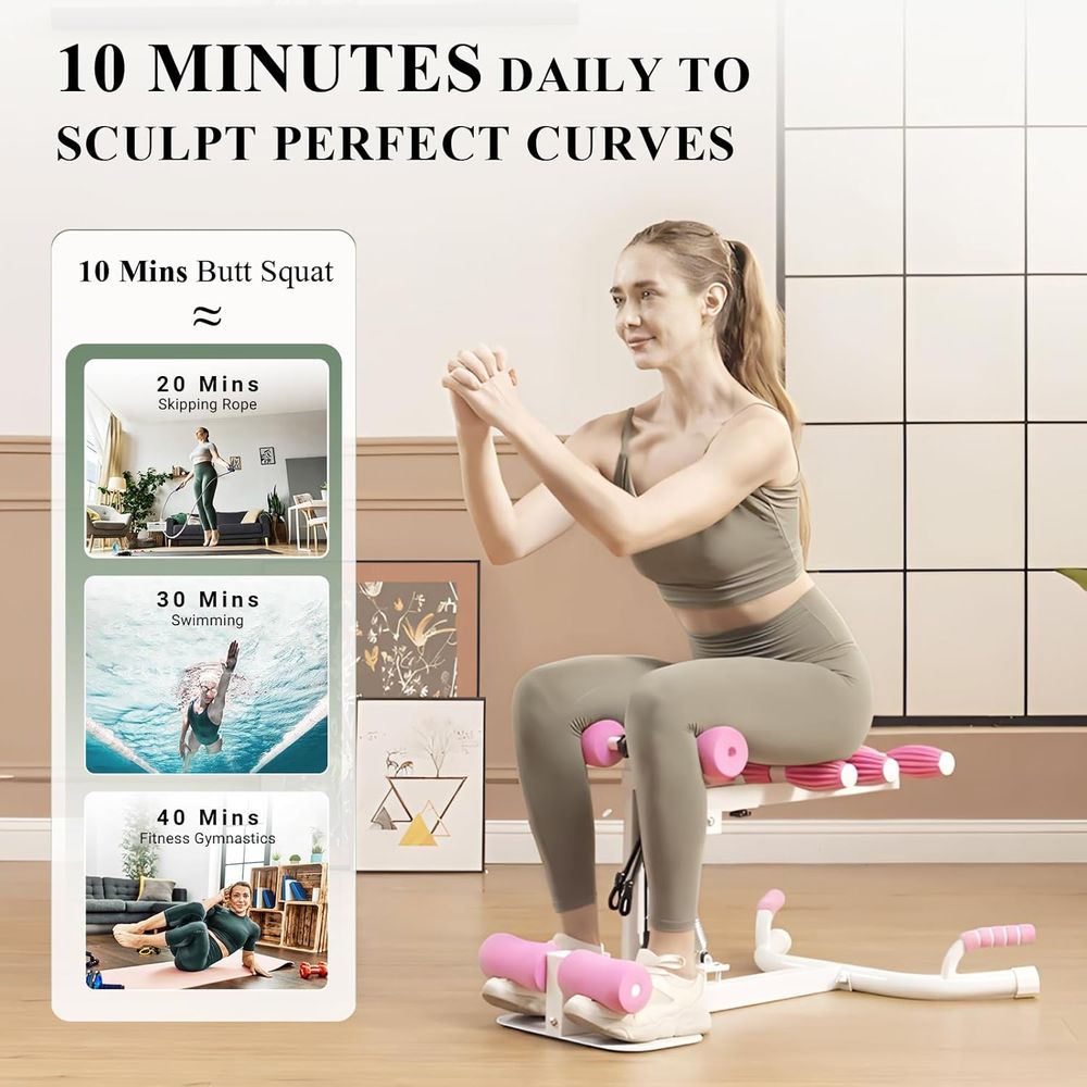 Women Deep Squat Machine with  - Home Gym Resistance avaliação e preço