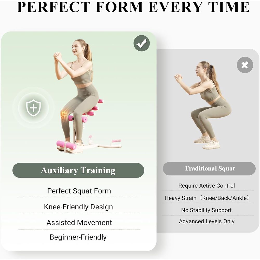 Women Deep Squat Machine with  - Home Gym Resistance avaliação e preço