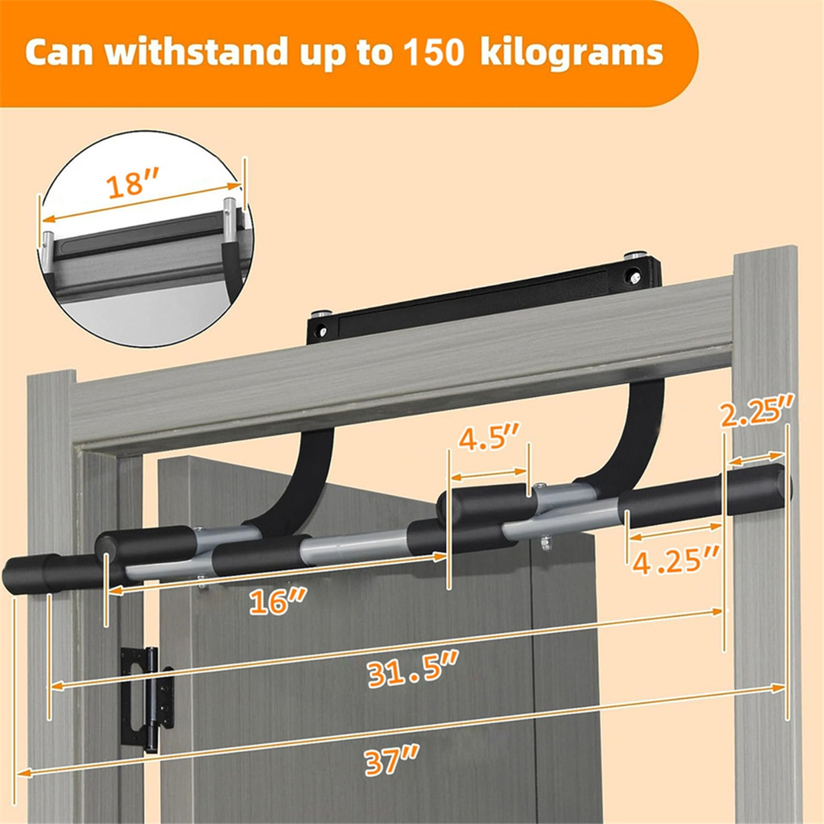 Lo-ok Wall Mounted Pull Up Bar - Chin Up Doorframe avaliação e preço
