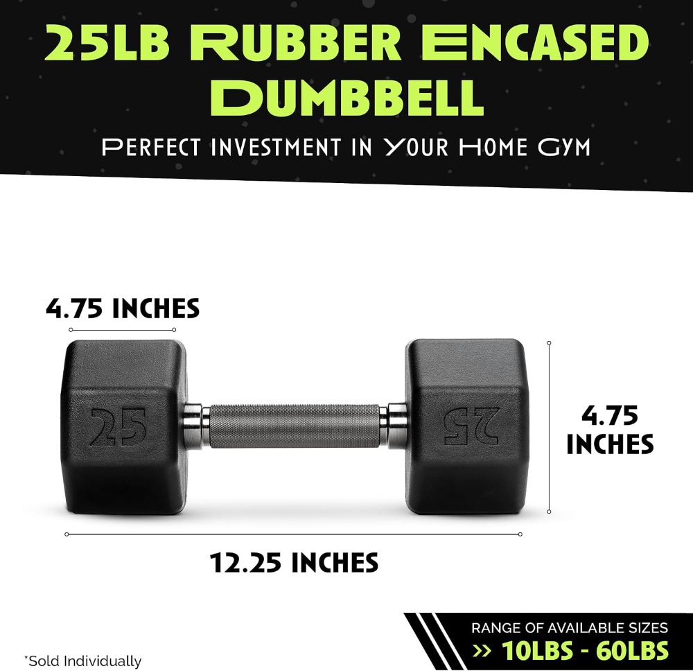 Rubber Coated Dumbbells - No R - Home Gym Dumbbells avaliação e preço