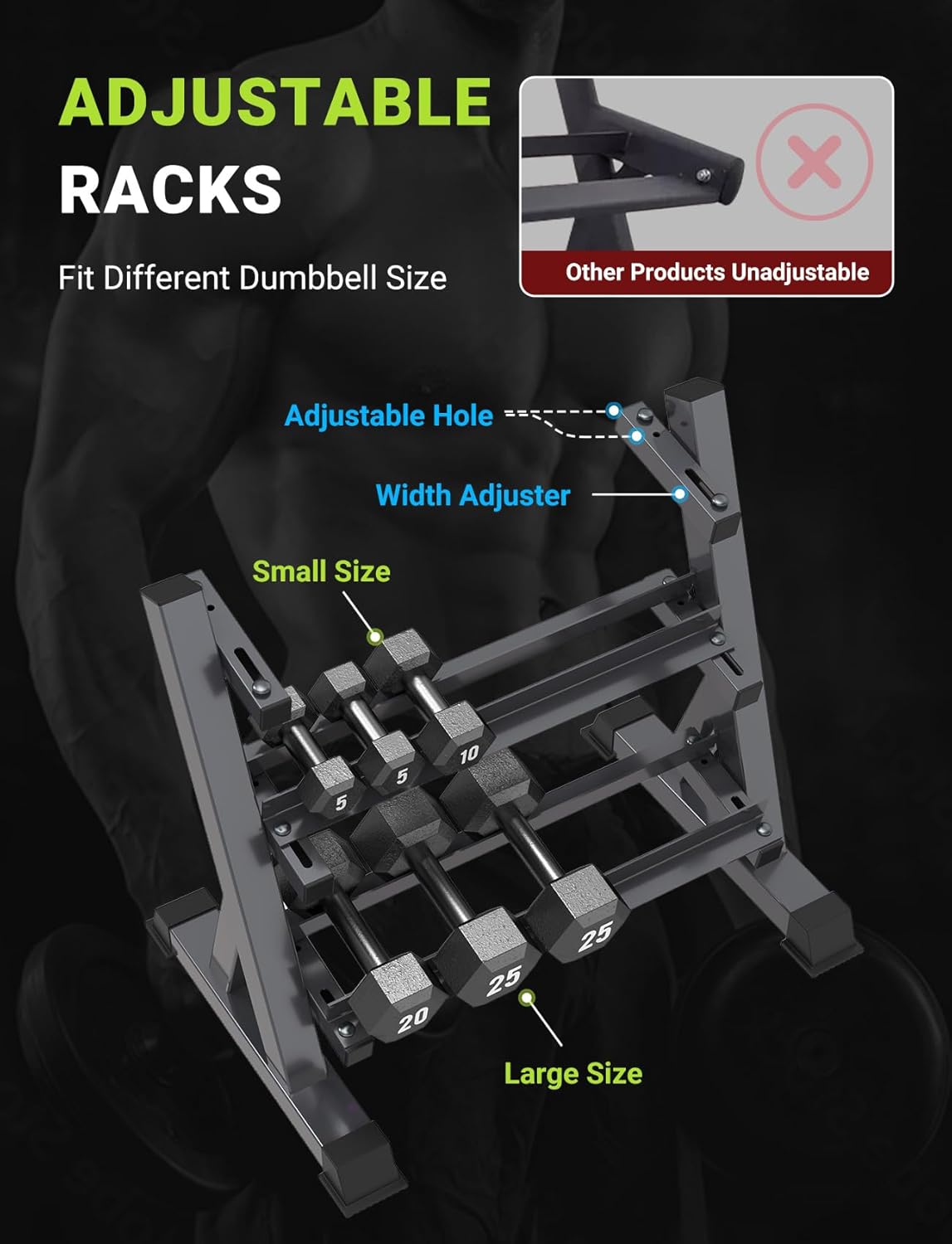 Home Gym Dumbbell Rack, 3 & 5  - Home Gym Dumbbells avaliação e preço
